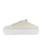 GUESS Tenisi cu talpa flatform - Alb murdar