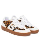 GUESS Tenisi dama Leopa - piele naturala - FLTNC2 PEL12 - alb