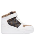 GUESS Tenisi dama piele ecologica - Alb