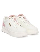 GUESS Tenisi dama WHIPI FLFWLL ELE12 - piele naturala - alb/roz