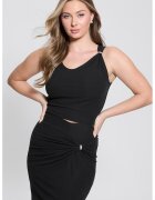 GUESS Top cu decolteu rotund - Negru