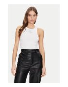 GUESS Top cu logo - Alb