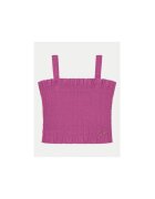 GUESS Top din amestec de lyocell cu model uni