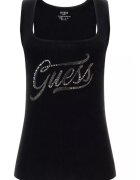 GUESS Top din bumbac cu decolteu patrat