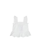 GUESS Top din bumbac cu model uni