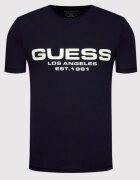 GUESS Tricou barbati Bumbac -Negru