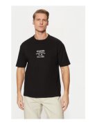 GUESS Tricou bumbac cu imprimeu text - Negru