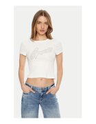 GUESS Tricou Crop Cu Logo Si Paiete