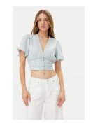 GUESS Tricou crop din amestec de lyocell