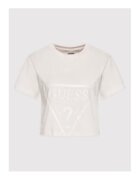 GUESS Tricou crop din bumbac cu logo