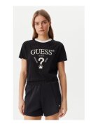 GUESS Tricou crop din bumbac organic