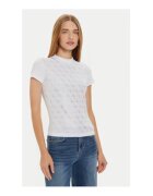 GUESS Tricou cu amestec de bumbac organic