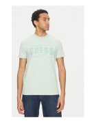 GUESS Tricou cu decolteu la baza gatului si logo