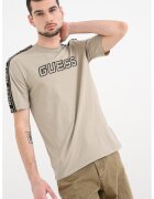 GUESS Tricou cu decolteu rotund pentru fitness - Grej