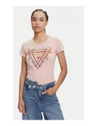 GUESS Tricou cu imprimeu logo din amestec de bumbac organic