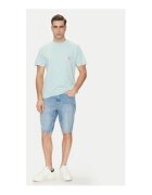 GUESS Tricou cu imprimeu pe partea din spate - albastru glaciar