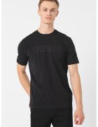 GUESS Tricou cu logo in relief - pentru antrenament - Negru