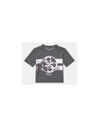 GUESS Tricou cu logo metalizat