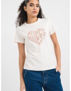 GUESS Tricou cu logo pentru fitness - Alb murdar