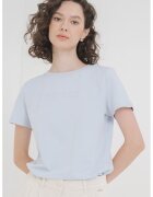 GUESS Tricou cu logo - pentru fitness - Albastru deschis/Argintiu