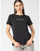 GUESS Tricou cu logo - pentru fitness - Negru