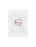 GUESS Tricou cu logo printat din amestec de bumbac