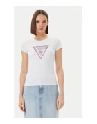 GUESS Tricou cu logo stralucitor