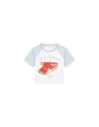 GUESS Tricou cu maneci raglan si imprimeu grafic