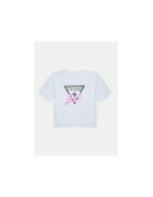 GUESS Tricou cu model floral si imprimeu logo
