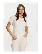 GUESS Tricou cu model uni si decolteu la baza gatului