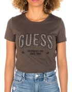 GUESS Tricou dama Bumbac - Maro - Maro