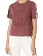 GUESS Tricou dama Bumbac - Visiniu - Visiniu