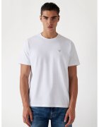 GUESS Tricou de bumbac cu decolteu la baza gatului - Alb optic