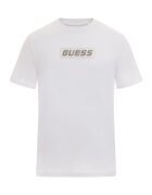 GUESS Tricou de bumbac cu logo pentru fitness - Alb
