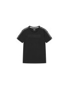 GUESS Tricou din amestec de bumbac cu logo pe piept si benzi logo pe maneci -