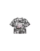 GUESS Tricou din amestec de bumbac organic cu imprimeu grafic