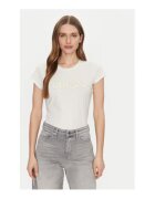 GUESS Tricou din amestec de bumbac organic cu logo pe piept