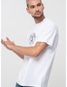 GUESS Tricou din bumbac cu broderie - Albastru pastel/Alb optic