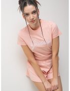 GUESS Tricou din bumbac cu decolteu la baza gatului - Roz deschis