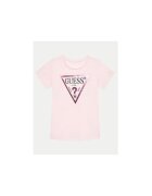 GUESS Tricou din bumbac cu decolteu rotund si imprimeu logo
