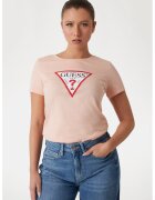 GUESS Tricou din bumbac cu imprimeu logo - Piersica