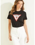 GUESS Tricou din bumbac cu imprimeu logo - Rosu/Negru/Alb murdar