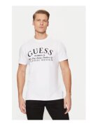GUESS Tricou din bumbac cu imprimeu text pe piept