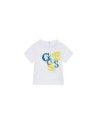 GUESS Tricou din bumbac cu logo - alb