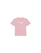 GUESS Tricou din bumbac cu logo frontal si dcolteu la baza gatului