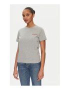 GUESS Tricou din bumbac organic - cu decolteu la baza gatului