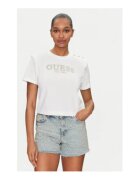 GUESS Tricou din bumbac organic cu imprimeu logo pe piept