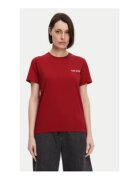GUESS Tricou din bumbac organic cu imprimeu pe spate