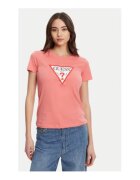 GUESS Tricou din bumbac organic cu maneci scurte si logo frontal