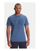GUESS Tricou din bumbac organic cu model logo in relief
